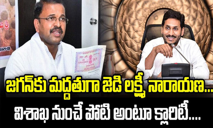 JD Lakshminarayana in support of Jagan.. Every district should be developed..